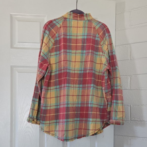 We The Free Summer Daydream Plaid Buttondown Oversized Size XS - Picture 6 of 6